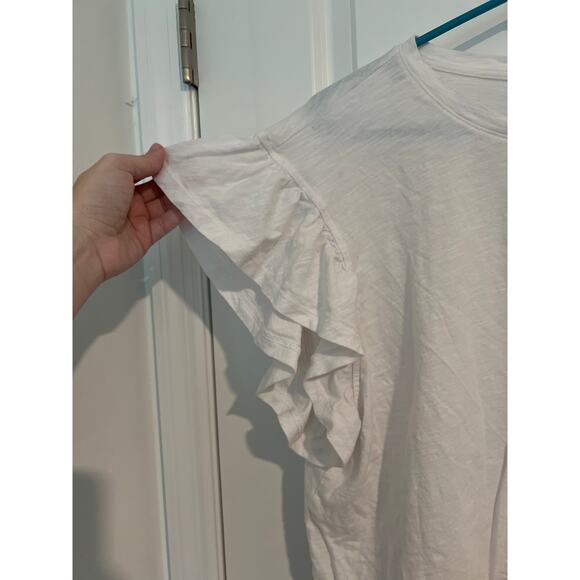 Vineyard Vines Surf Tee Flutter Sleeve Tee – Size Large – White - Picture 2 of 6